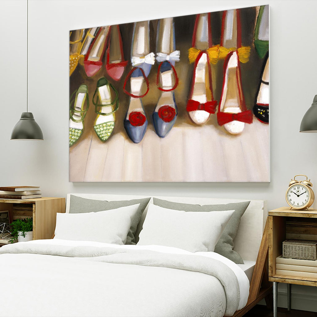 Shoe Seige by Janet Hill on GIANT ART - red fashion