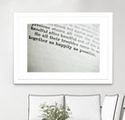 Happily by Amy Smith on GIANT ART - white photo art