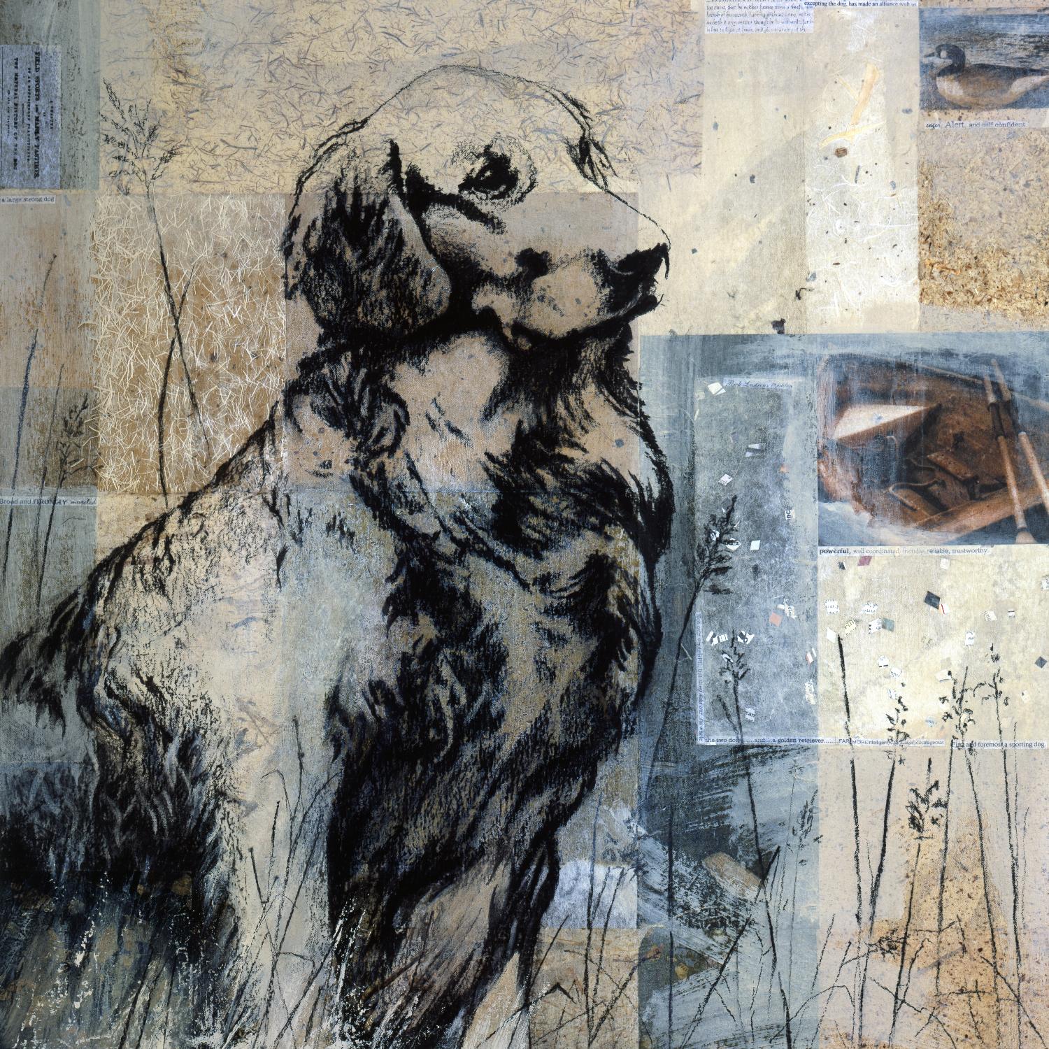 Loyal Companion de Mary Calkins sur GIANT ART - animaux bleus