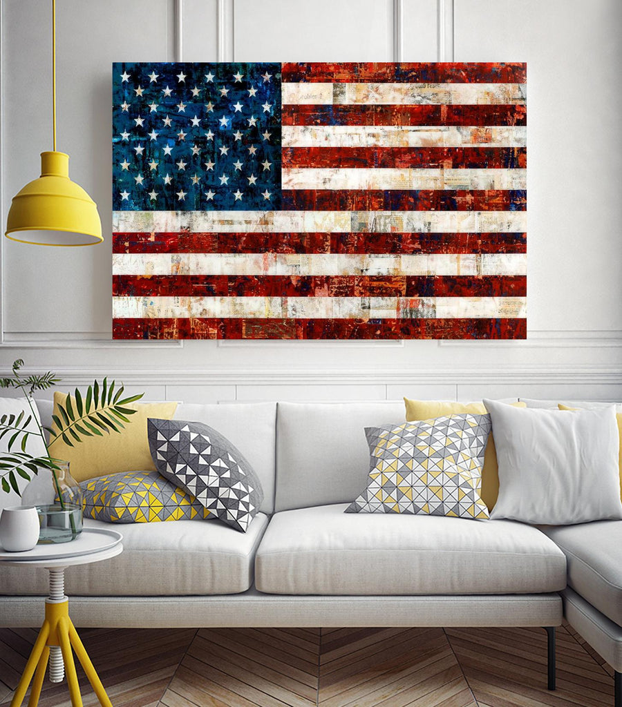 American Flag by Stella Bradley on GIANT ART - red flags