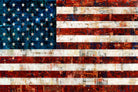 American Flag by Stella Bradley on GIANT ART - red flags