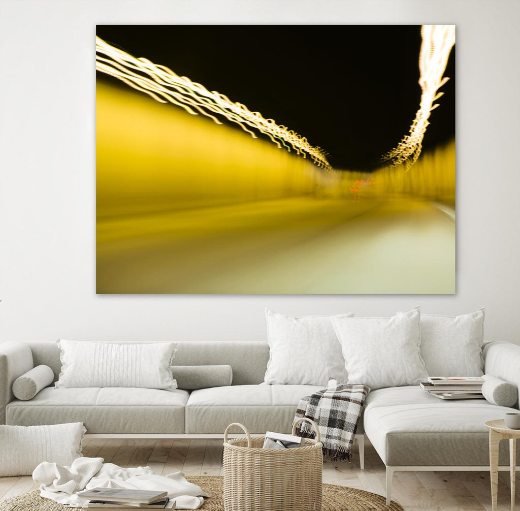 Tunnel Abstract 2 by Acer Images on GIANT ART - yellow photo art