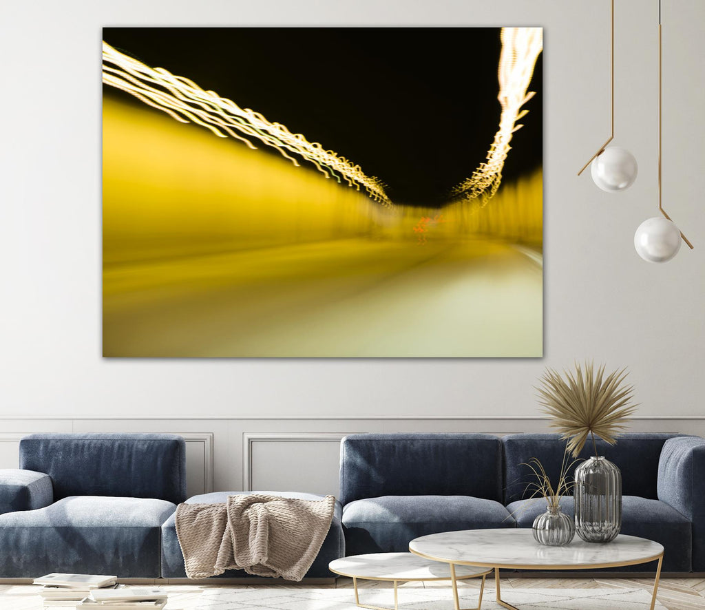 Tunnel Abstract 2 by Acer Images on GIANT ART - yellow photo art