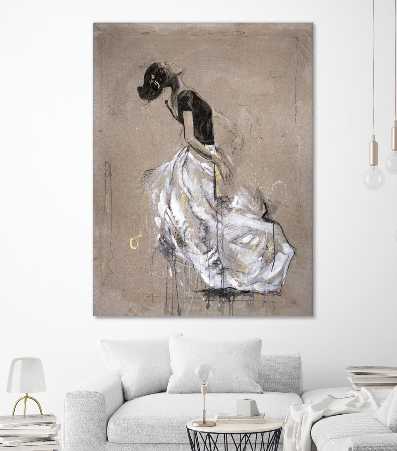 Living the Dream I by Marta Wiley on GIANT ART - white music - dance