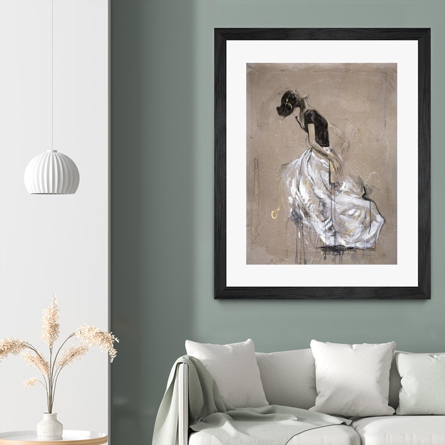 Living the Dream I by Marta Wiley on GIANT ART - white music - dance