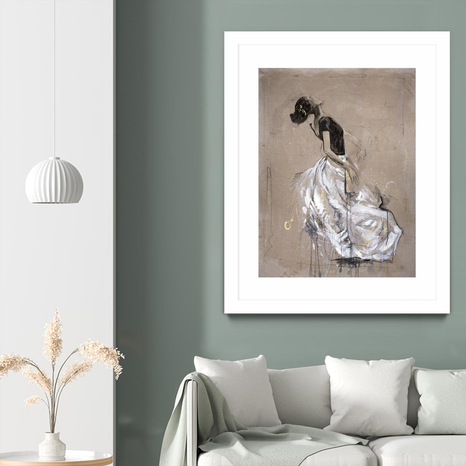 Living the Dream I by Marta Wiley on GIANT ART - white music - dance