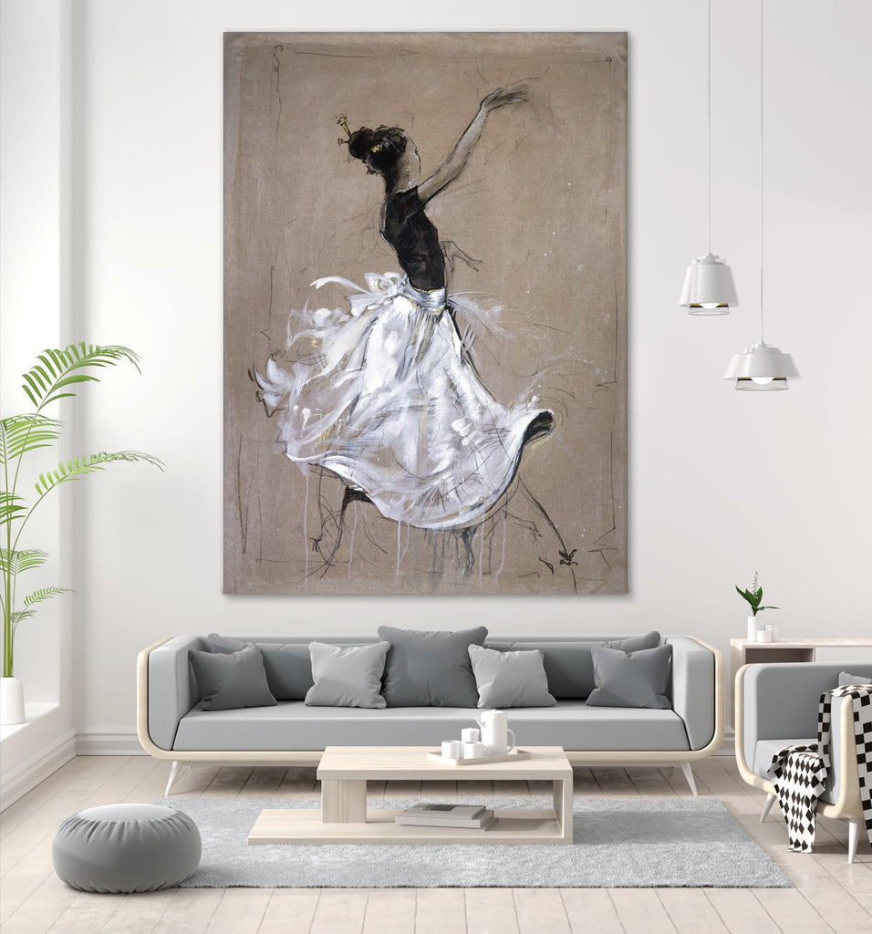 Living the Dream II by Marta Wiley on GIANT ART - white music - dance