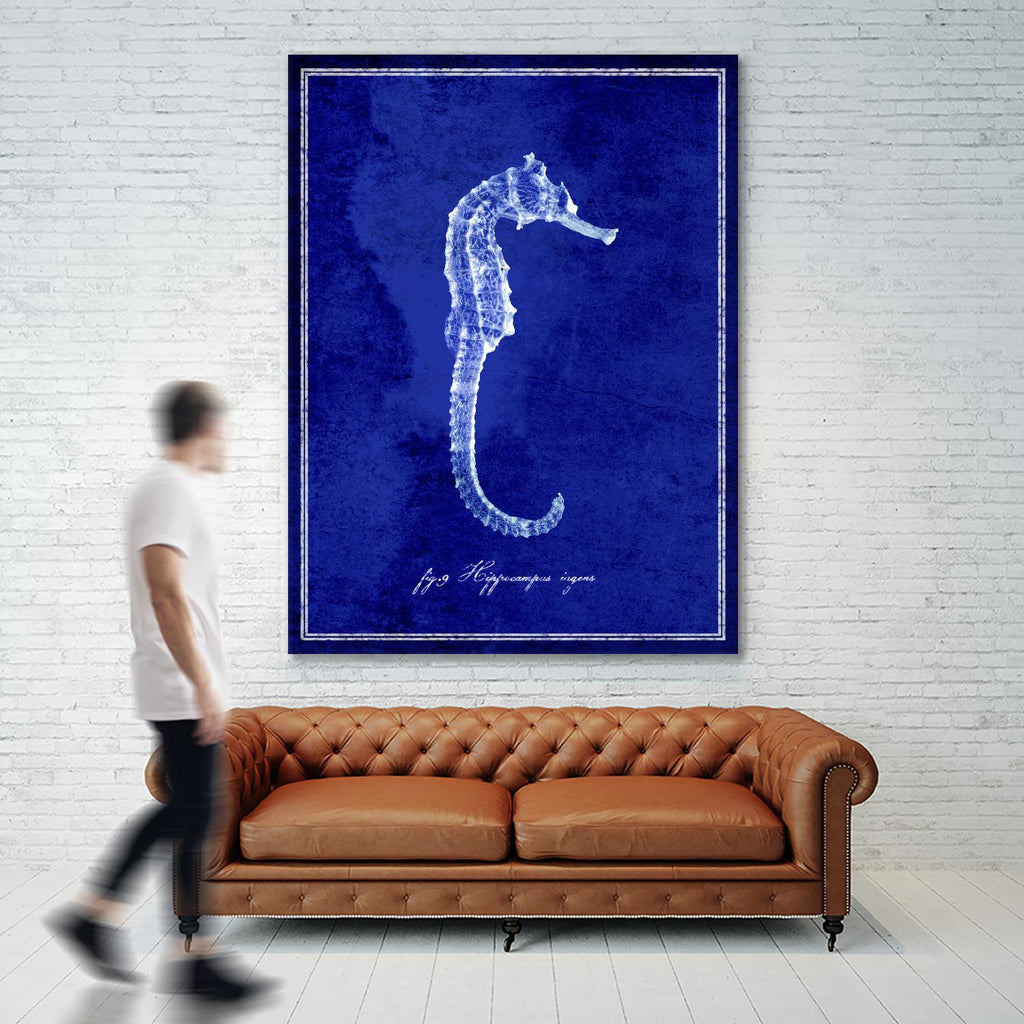 Hippocampe par GI ArtLab sur GIANT ART - bleu nautique
