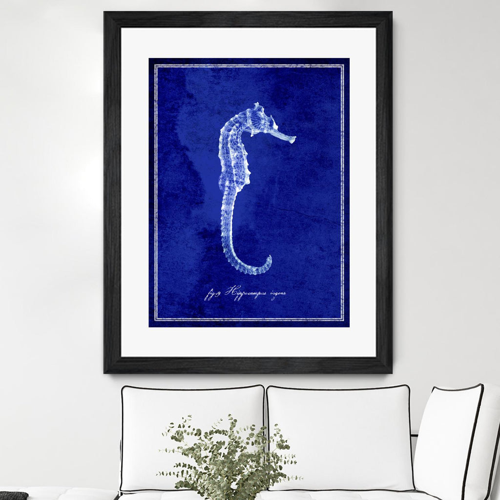 Hippocampe par GI ArtLab sur GIANT ART - bleu nautique