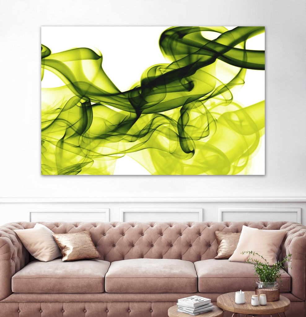 Green Smoke by GI ArtLab on GIANT ART - white abstract