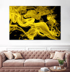 Yellow Smoke by GI ArtLab on GIANT ART - yellow abstract smoke