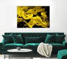 Yellow Smoke by GI ArtLab on GIANT ART - yellow abstract smoke