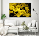 Yellow Smoke by GI ArtLab on GIANT ART - yellow abstract smoke