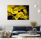 Yellow Smoke by GI ArtLab on GIANT ART - yellow abstract smoke