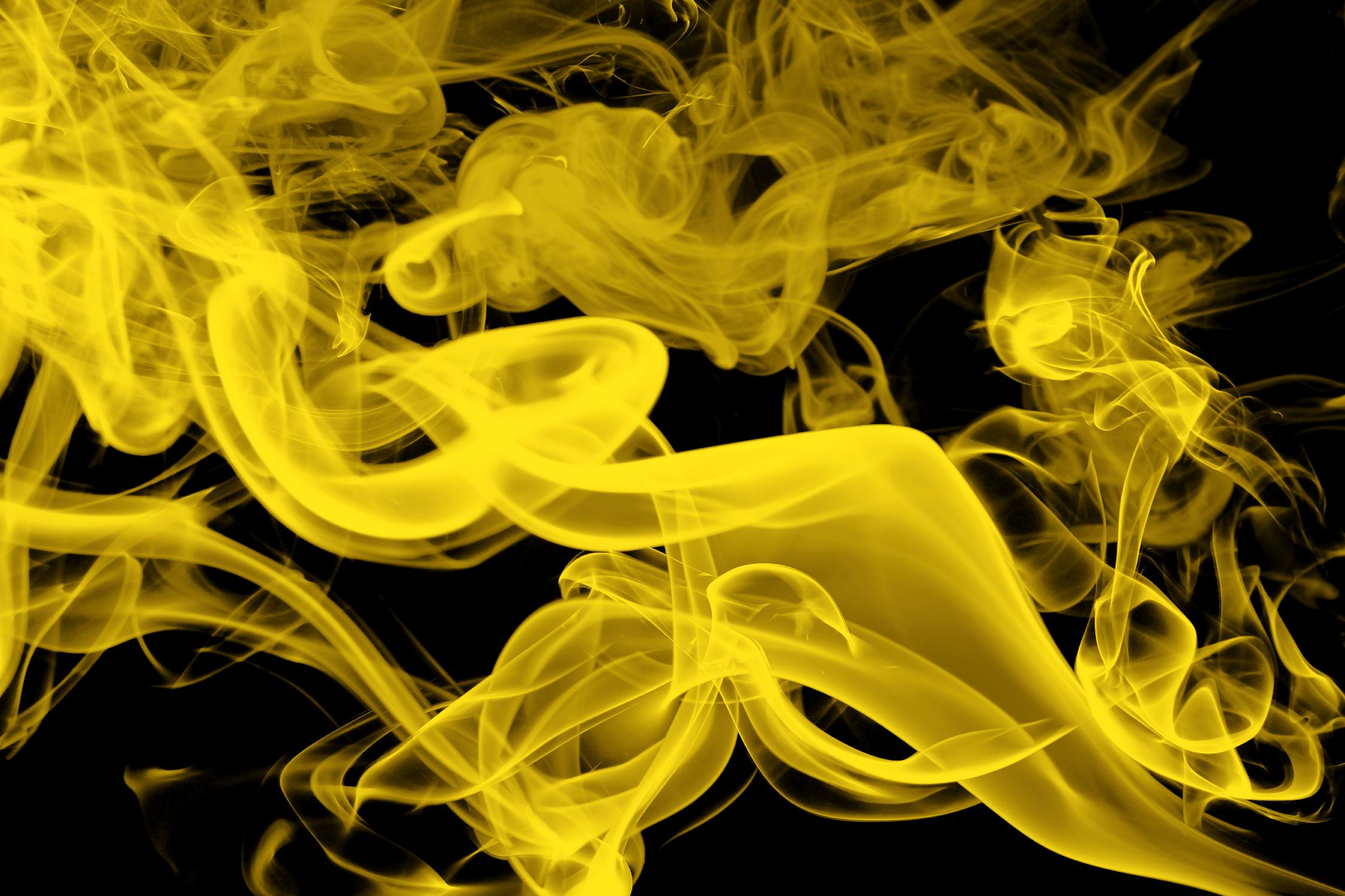 Yellow Smoke par GI ArtLab sur GIANT ART - fumée abstraite jaune