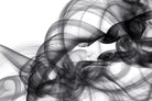 White Smoke Abstract by GI ArtLab on GIANT ART - black abstract