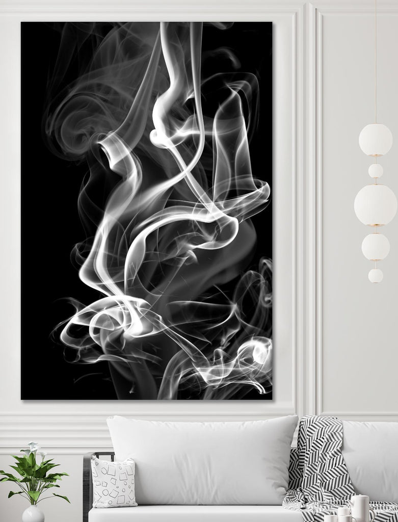 Black Smoke Abstract by GI ArtLab on GIANT ART - black abstract
