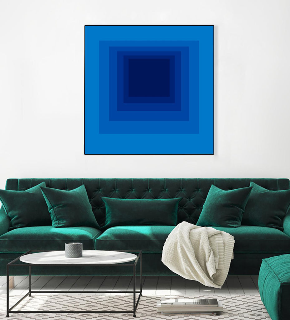 Après Josef B par GI ArtLab sur GIANT ART - bleu abstrait