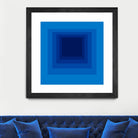 After Josef B by GI ArtLab on GIANT ART - blue abstract