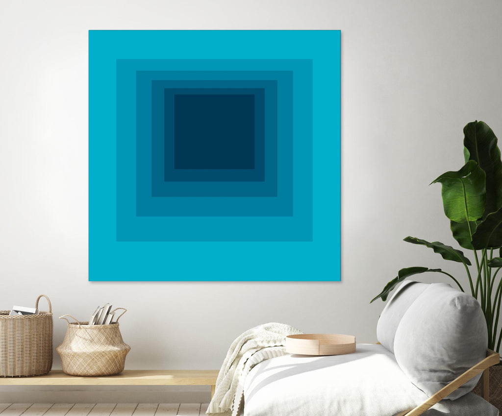 After Josef D by GI ArtLab on GIANT ART - blue abstract