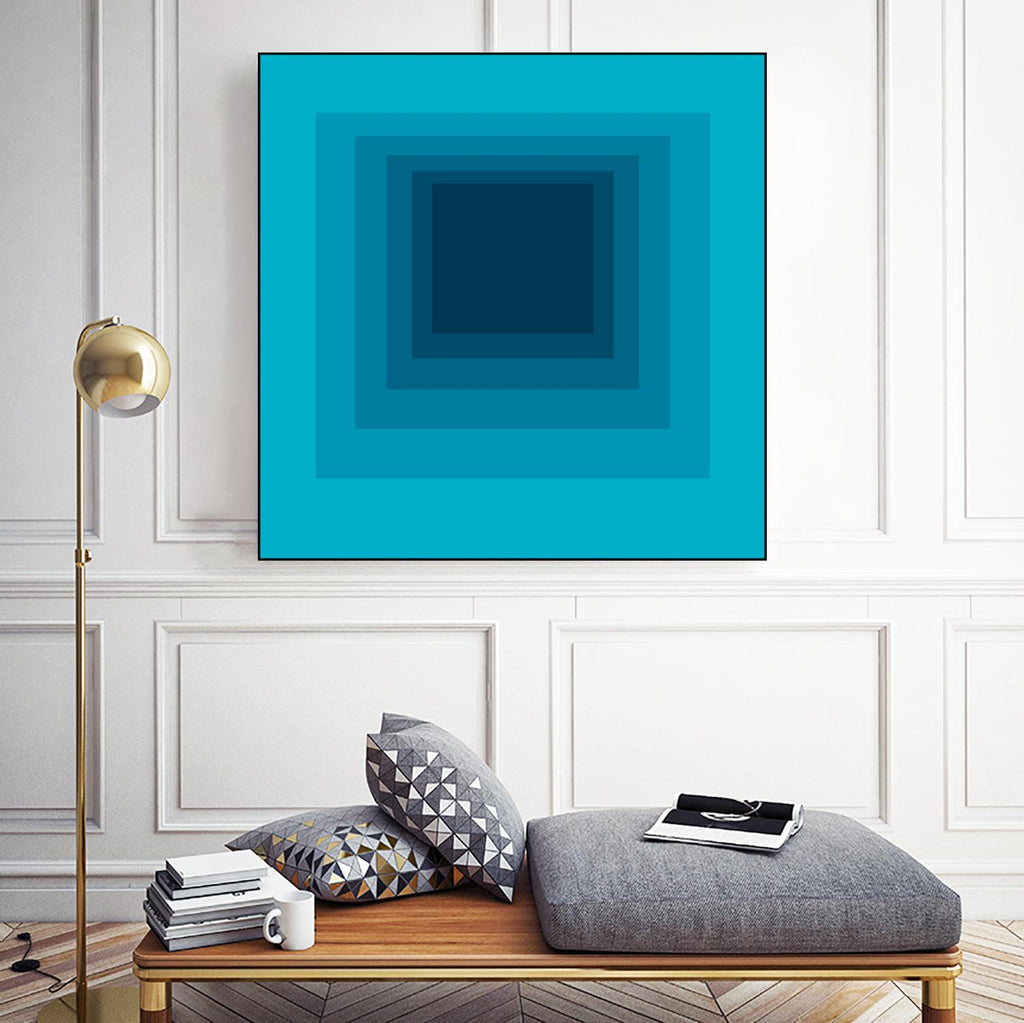 After Josef D by GI ArtLab on GIANT ART - blue abstract