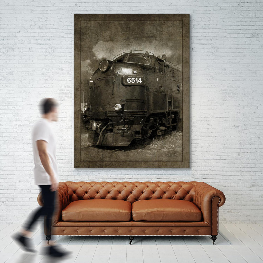 Locomotive électrique diesel par GI ArtLab sur GIANT ART - loisirs noirs