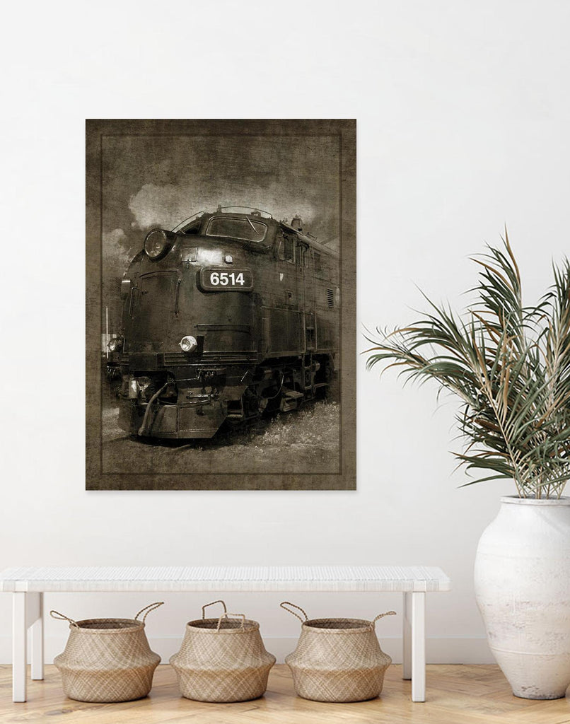 Locomotive électrique diesel par GI ArtLab sur GIANT ART - loisirs noirs