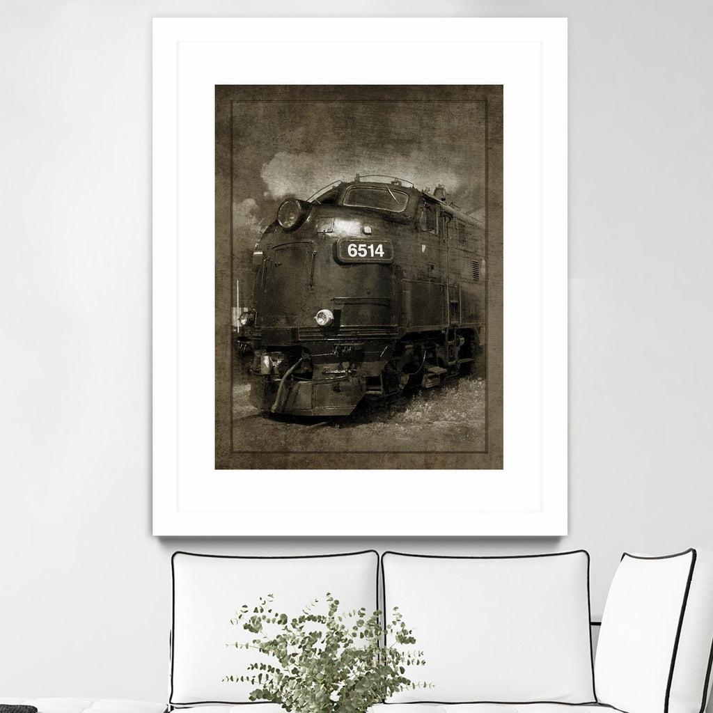 Diesel Electric Locomotive by GI ArtLab on GIANT ART - black leisure