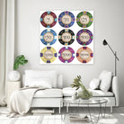 Poker Chips by GI ArtLab on GIANT ART - blue leisure