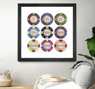 Poker Chips by GI ArtLab on GIANT ART - blue leisure