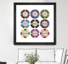 Poker Chips by GI ArtLab on GIANT ART - blue leisure
