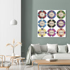 Poker Chips by GI ArtLab on GIANT ART - blue leisure