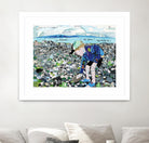 Calm #4, Camano Beach by Mark Fraley on GIANT ART - blue contemporary