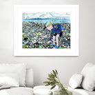 Calm #4, Camano Beach by Mark Fraley on GIANT ART - blue contemporary