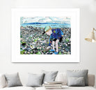 Calm #4, Camano Beach by Mark Fraley on GIANT ART - blue contemporary