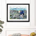 Calm #4, Camano Beach by Mark Fraley on GIANT ART - blue contemporary