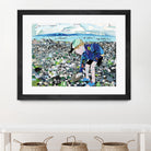 Calm #4, Camano Beach by Mark Fraley on GIANT ART - blue contemporary