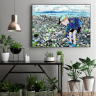 Calm #4, Camano Beach by Mark Fraley on GIANT ART - blue contemporary