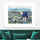 Calm #4, Camano Beach by Mark Fraley on GIANT ART - blue contemporary