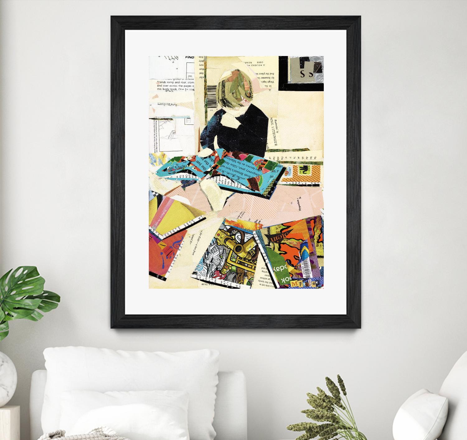 Calm #2 A Good Read by Mark Fraley on GIANT ART - black contemporary