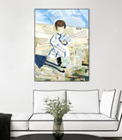 Calm #3 Nebraska Bunny by Mark Fraley on GIANT ART - beige contemporary