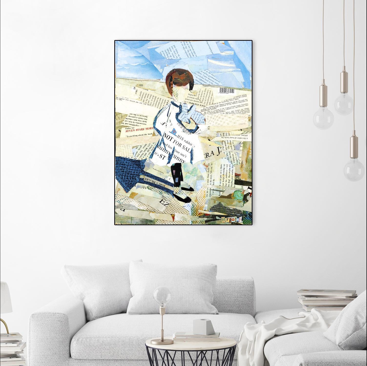 Calm #3 Nebraska Bunny by Mark Fraley on GIANT ART - beige contemporary