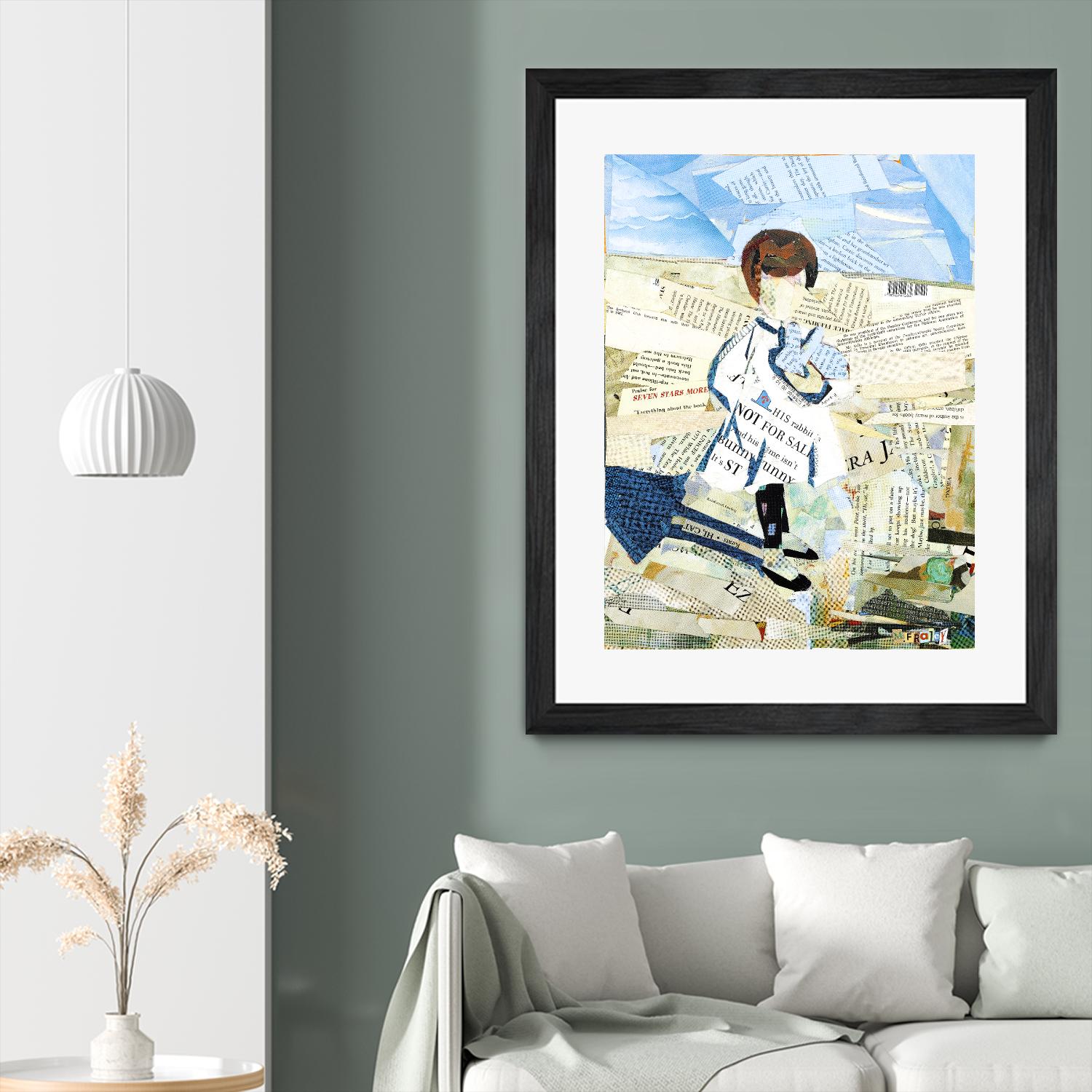 Calm #3 Nebraska Bunny by Mark Fraley on GIANT ART - beige contemporary