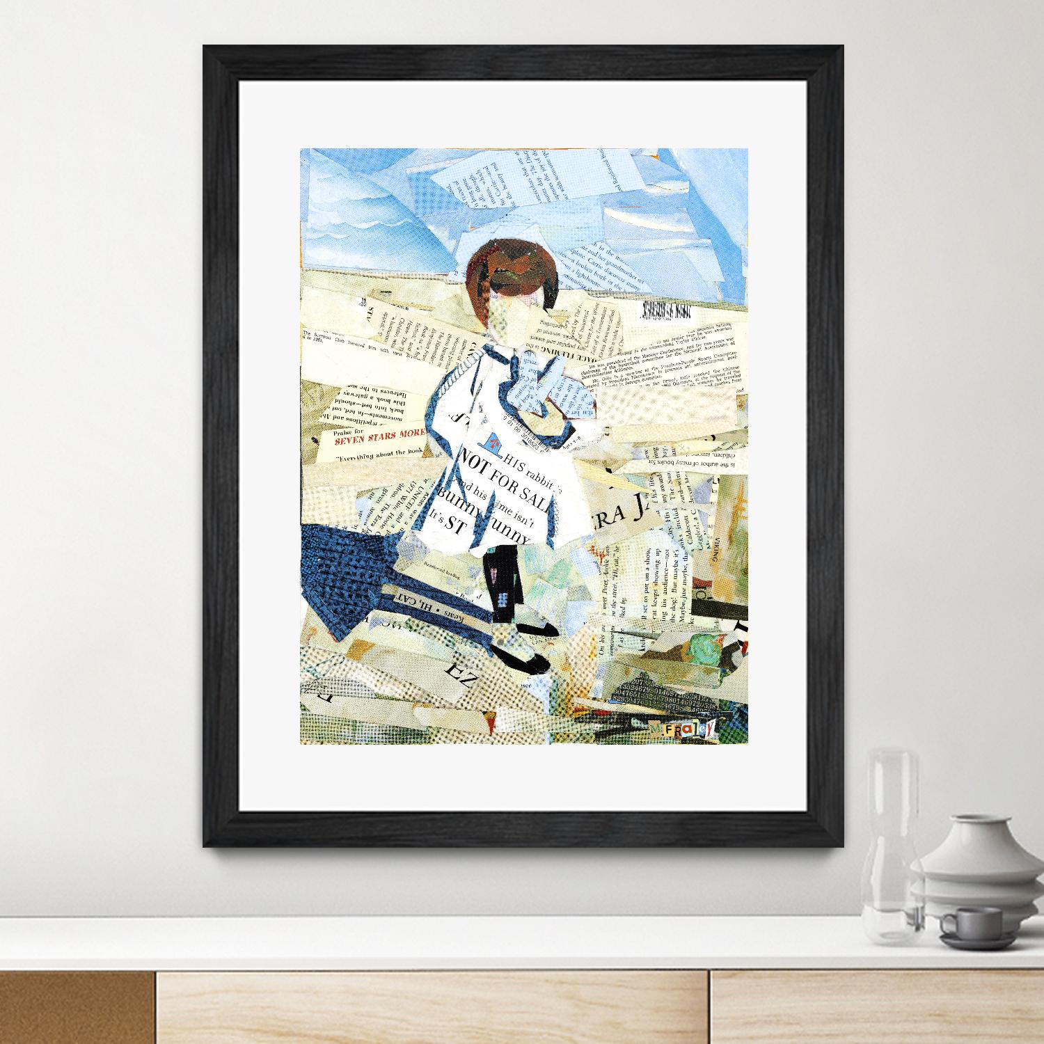 Calm #3 Nebraska Bunny by Mark Fraley on GIANT ART - beige contemporary