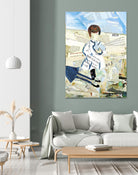 Calm #3 Nebraska Bunny by Mark Fraley on GIANT ART - beige contemporary