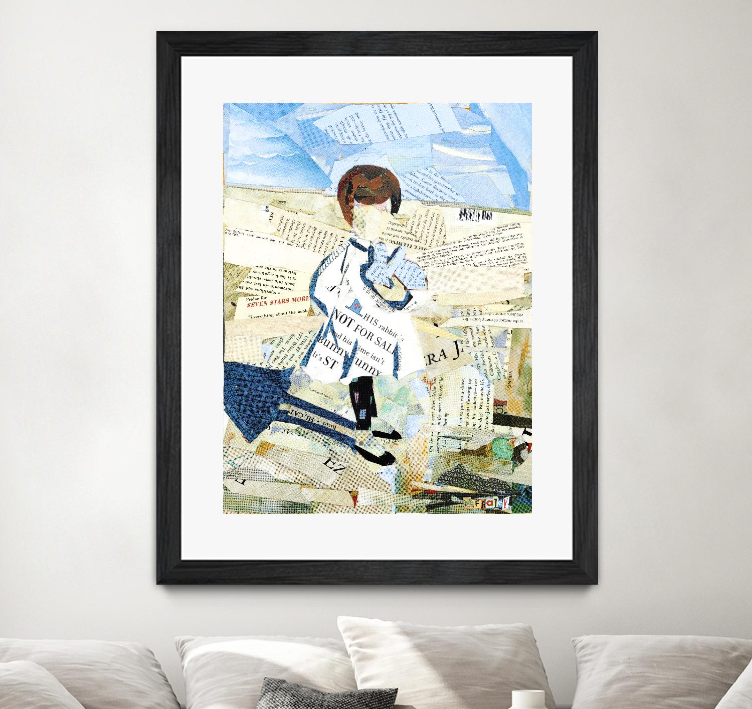 Calm #3 Nebraska Bunny by Mark Fraley on GIANT ART - beige contemporary