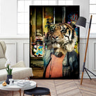 Tiger on the Prowl by GI ArtLab on GIANT ART - brown contemporary