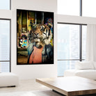 Tiger on the Prowl by GI ArtLab on GIANT ART - brown contemporary