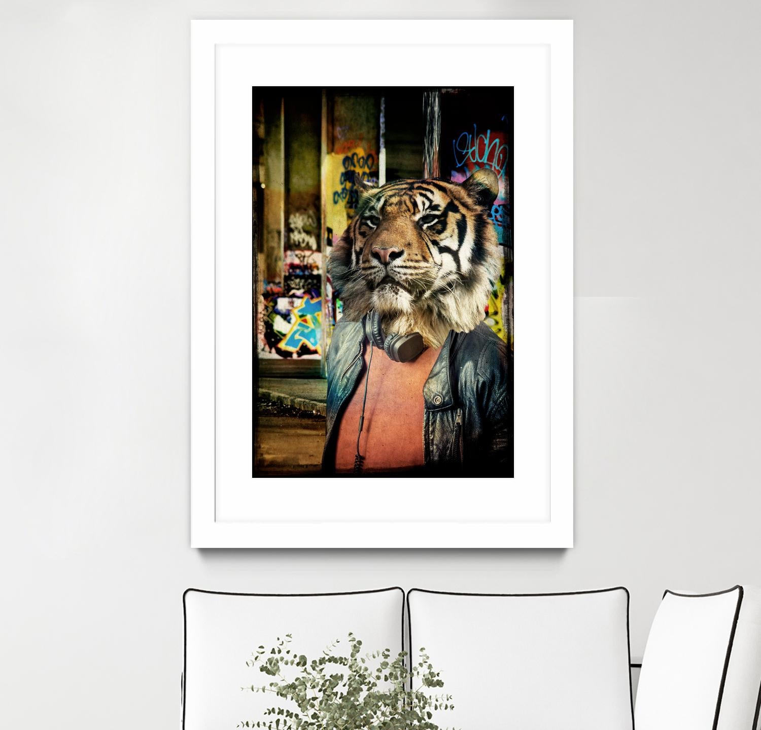 Tiger on the Prowl by GI ArtLab on GIANT ART - brown contemporary