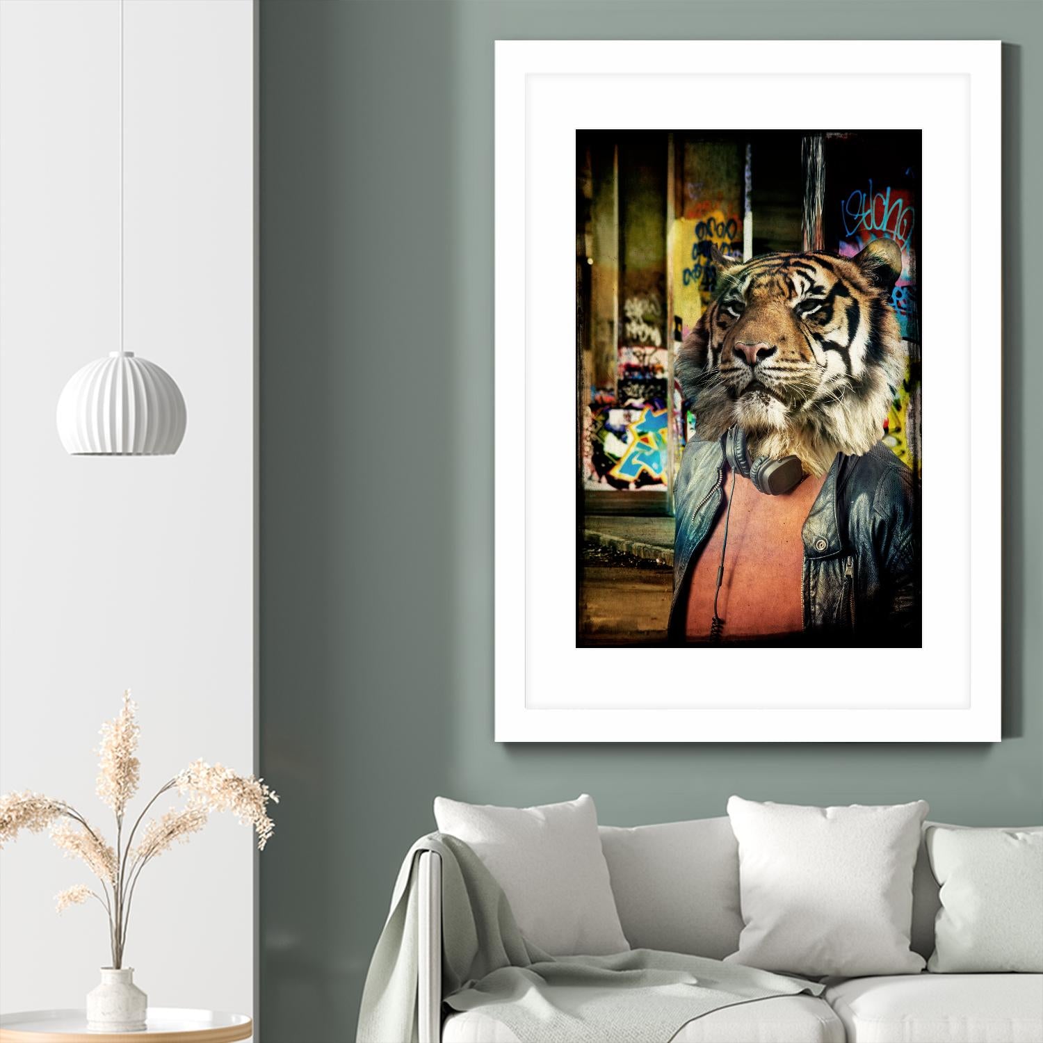 Tiger on the Prowl by GI ArtLab on GIANT ART - brown contemporary